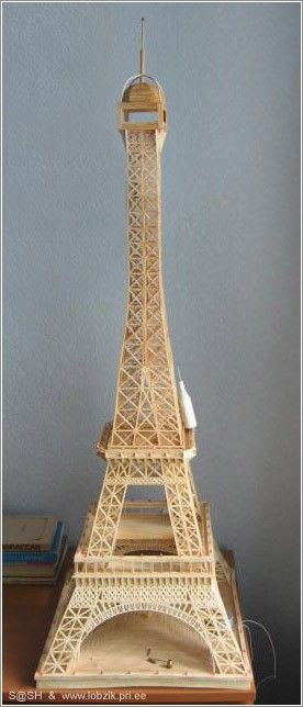 Tour Effeil en allumettes